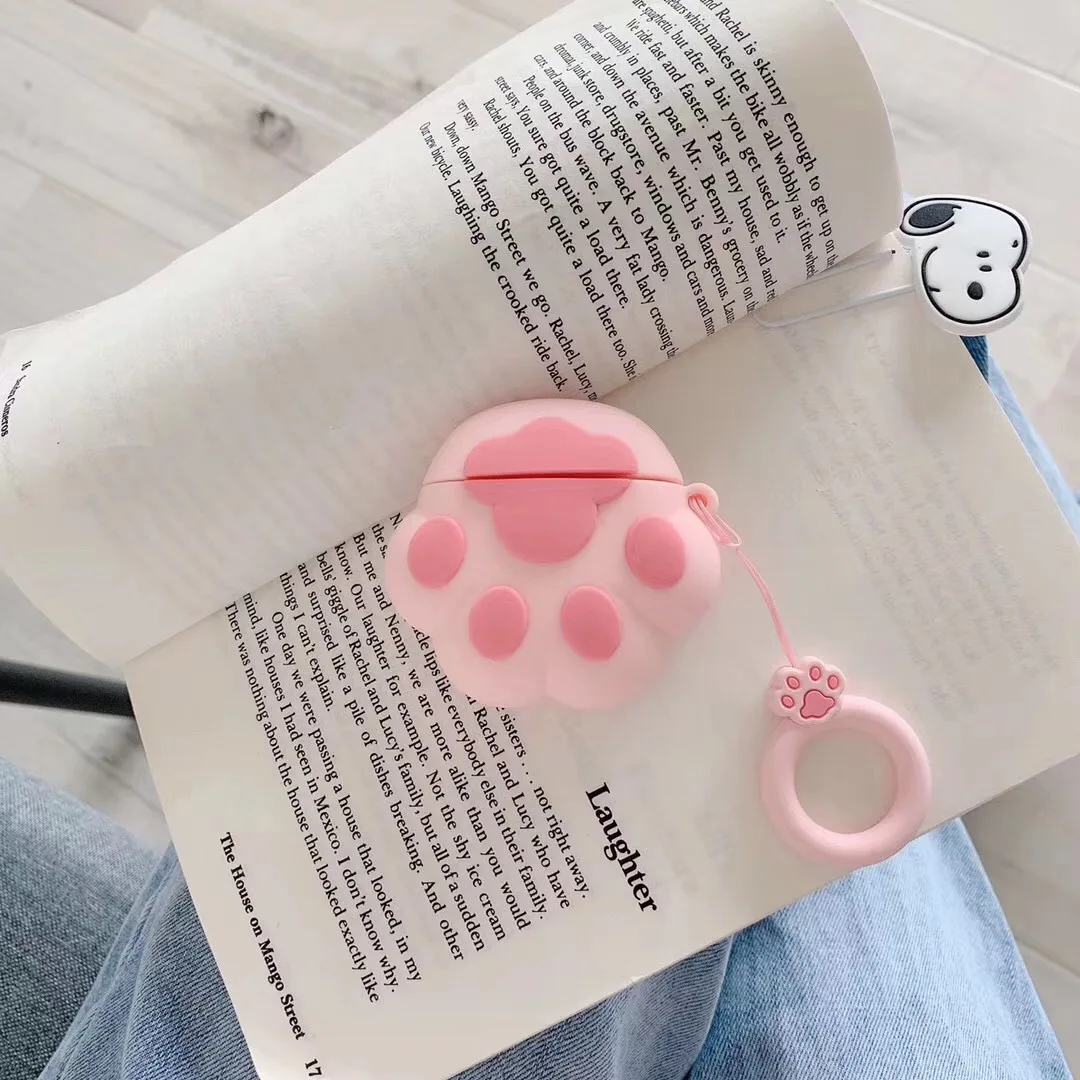 Забавный 3D милый чехол для наушников для Airpods чехол Bluetooth кошачий коготь чехол для Apple Air pods 2 защитный чехол Earpods гарнитура сумка