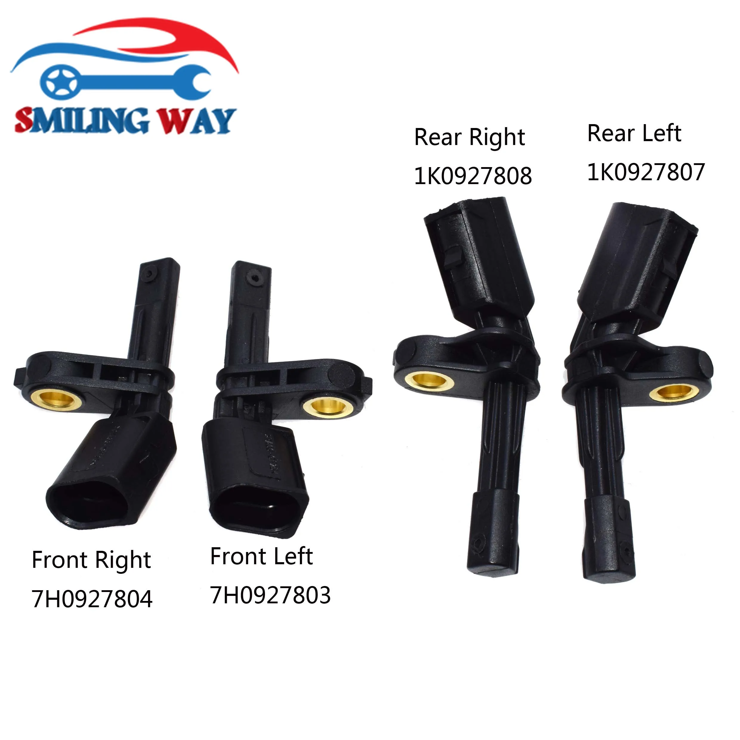2PCS Rear ABS Wheel Speed Sensor For 2006-2016 Volkswagen Jetta Passat Eos