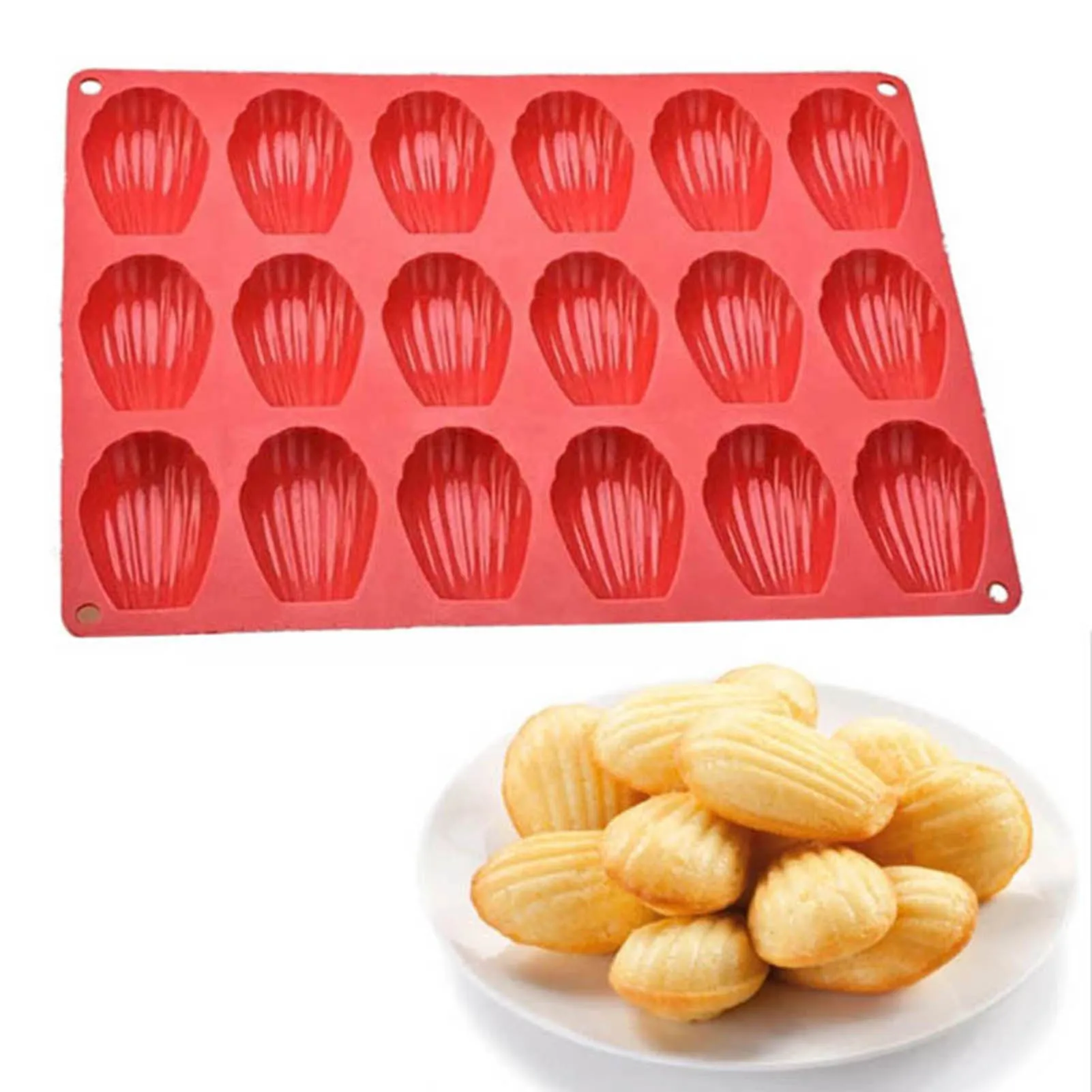 18 Even Food Grade Madeleine Silicone Cake Mould Shell Cake Silicone