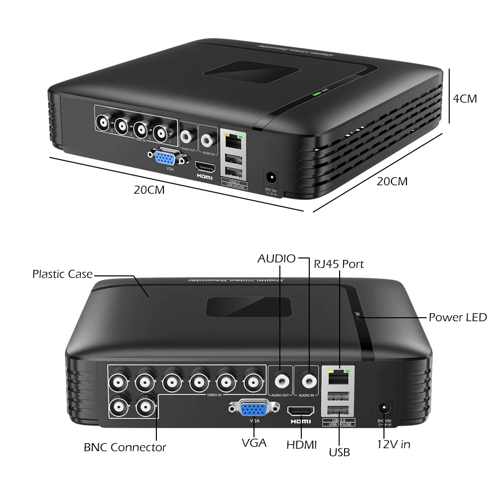 Камера видеонаблюдения камера 4 в 1 видеорегистратор аналоговая AHD/N DVR 4/8 каналов