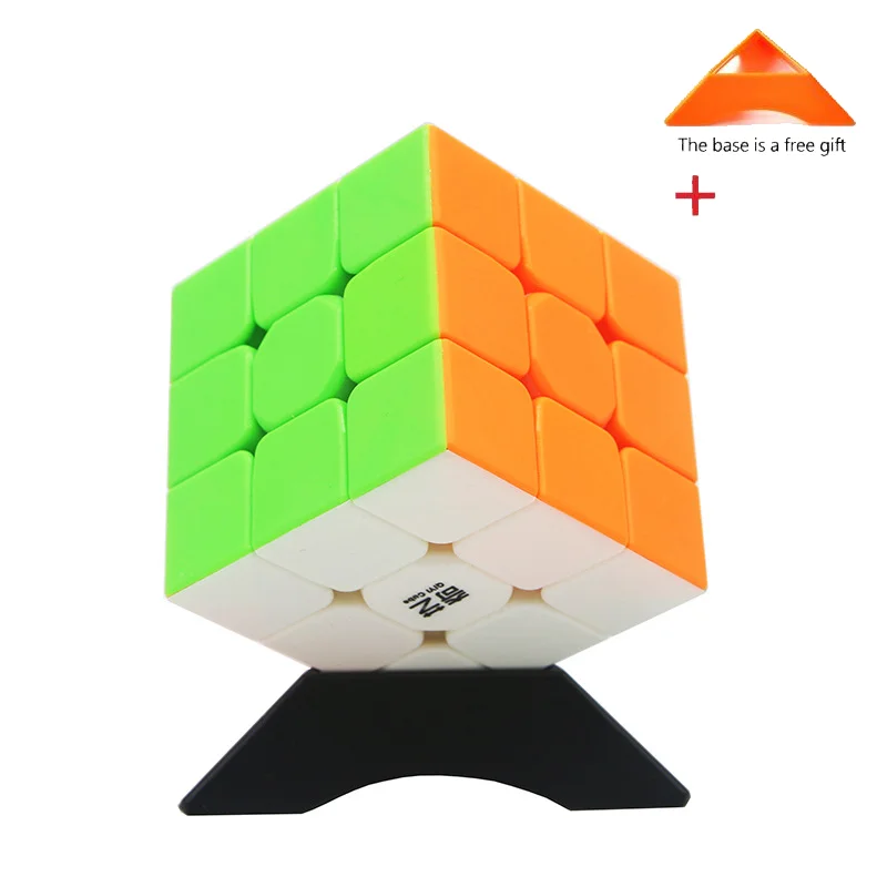 

Qiyi Magic Cube 3x3x3 Colorful Speed Cube Stickerless Puzzle Toys For Children Adults Professional High Quality Gift Base