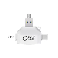 usb מסוג c מתאם 4 ב 1 USB מסוג C, מיקרו TF Secure מהיר קורא כרטיסים דיגיטליים מיקרו סטיות תקן TF זיכרון Cardreader OTG מתאם עבור iPhone (5)