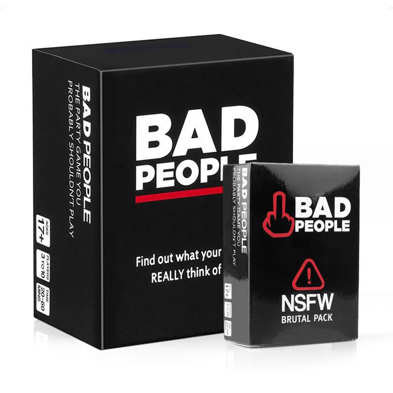 Hot Selling Bad People Party Game The Party Game You Probably Shouldn't Play And The NSFW Expansion Pack 2023 new wedding party 4 people led spin 360 photo booth with flight case automatic ipad photo booth