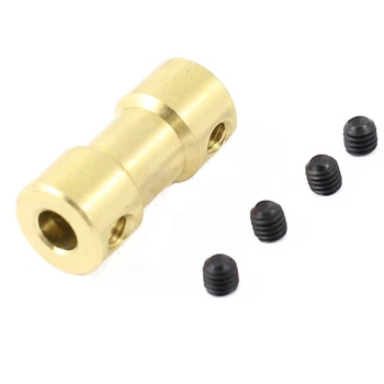 

4mm to 5mm RC Aircraft Toy Brass Motor Shaft Coupling Connector Coupler
