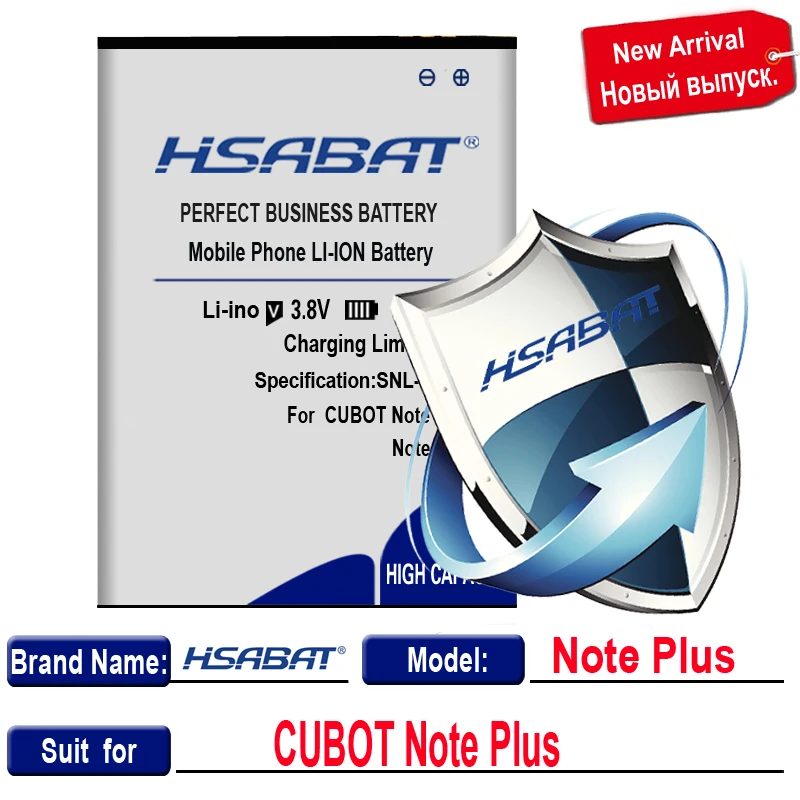 Аккумулятор HSABAT 6500 мАч для CUBOT MANITO/X6/NOTE S/Note Plus/Rainbow/P9/MAGIC/X15/R11/X18/H3/Dinosaur/MAX/S208 A S208A - Цвет: for CUBOT Note Plus