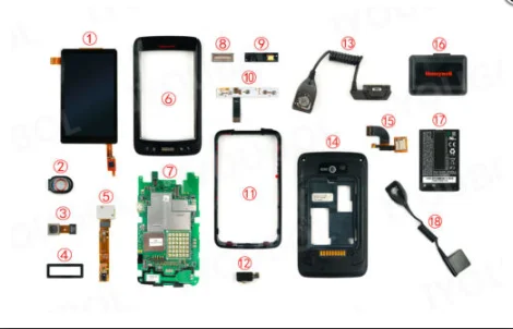 ЖК-дисплей с сенсорным дигитайзером(Android Версия) для терминал Honeywell Dolphin 75E