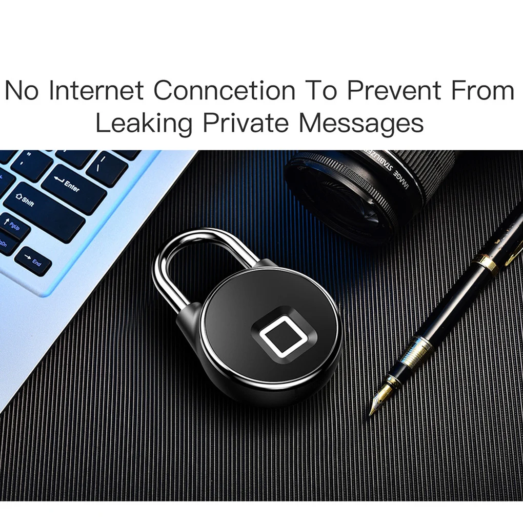 Anti Theft Waterproof Keyless Smart Bluetooth Lock Biometric Fingerprint Padlock Door Lock Home Gym Office Backpack
