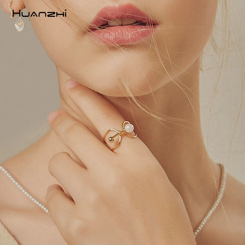 HUANZHI 2019 корейский ТВ звезда аналог параграфа жемчуг двухслойные полые открытые