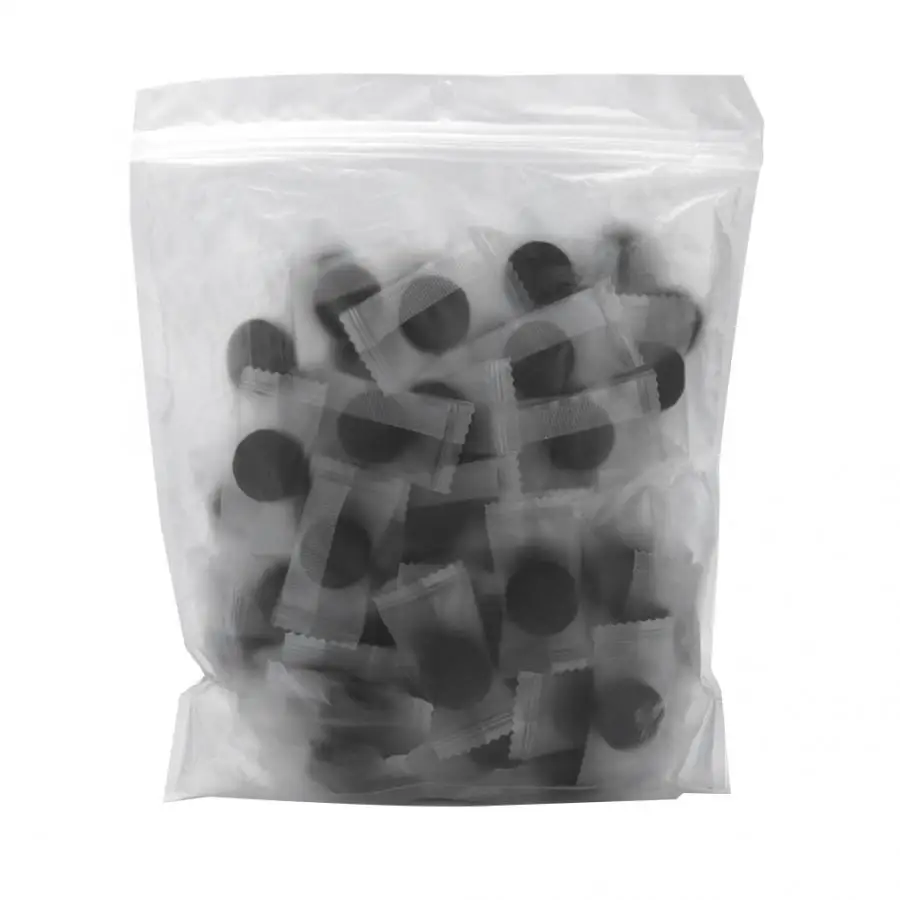 100PCS Black Compressed Mask Disposable Facial Natural Bamboo Charcoal Paper Skin Care Wrapped Masks DIY |