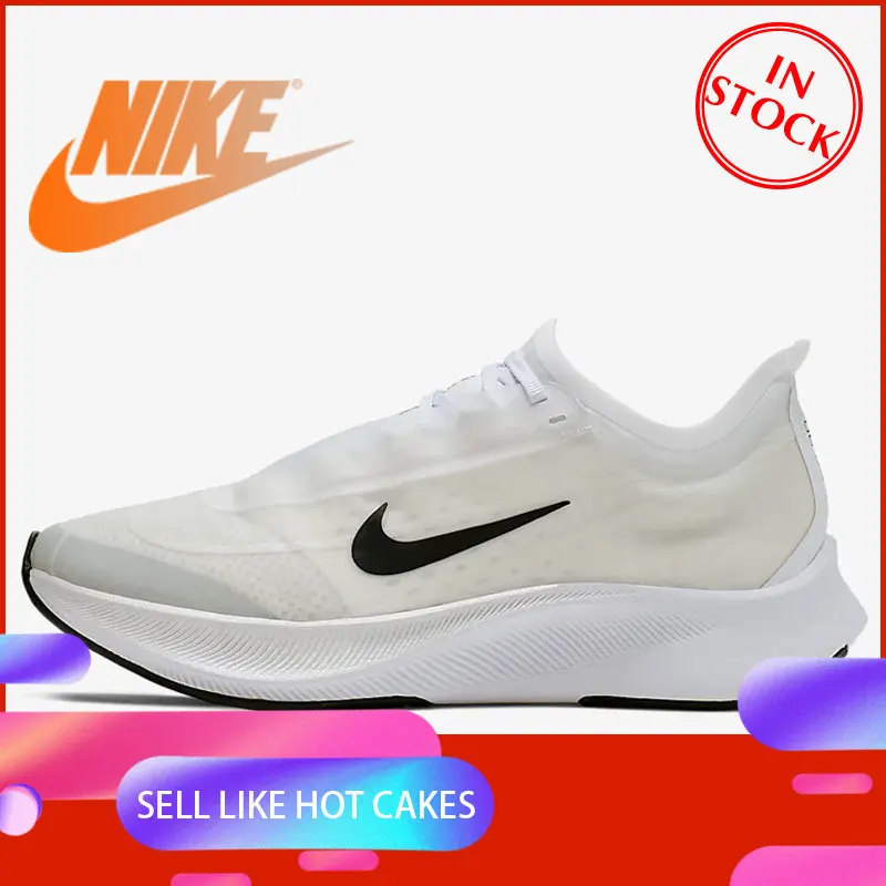 Оригинальный Nike Оригинальные кроссовки ZOOM FLY 3 Для женщин обувь для бега на длинные дистанции буфер для спорта, для тренировок, для занятий