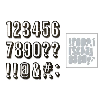 

Hot 2020 Shadow Figure Symbol 3D Number New Metal Cutting Dies Foil For DIY Scrapbooking Album Craft and Card Making No Stamps