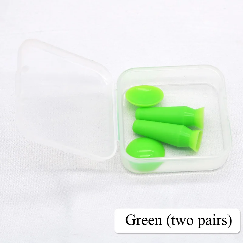 green Soft silica gel Korean eye cover double eyelid/embedded double eyelid protector soft silica gel does not wear eyes - Цвет: green