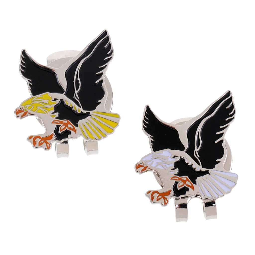 Portable Lightweight Cool Eagle Alloy Golf Marker Magnetic With Hat Clip Golfer Gift Golf Accessories Hat decoration