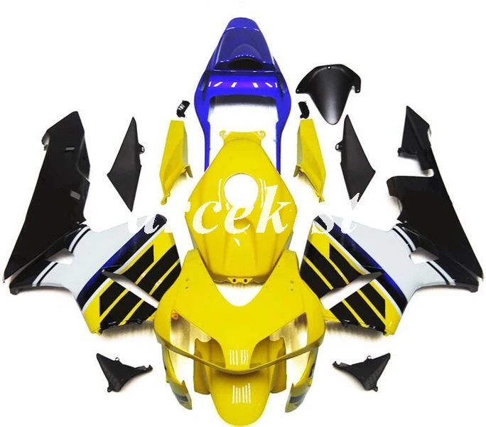 Литьевая Форма ABS мотоцикл обтекатели комплект подходит для CBR600RR F5 2003 2004 03 04 Кузов Набор Белый Черный