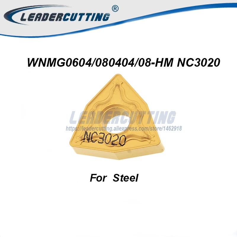 WNMG060408-HM NC3020 WNMG080404 08-HM -HA * 10 шт. токарные карбидные вставки токарный наконечник для