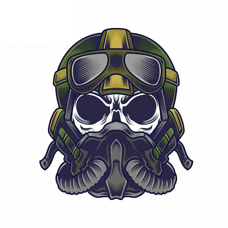 

Funny Mask Skull Pattern Car Sticker Pvc Fashion Waterproof Auto Laptop Decal Bumper Decoration Customizable Colors 14cm*12cm