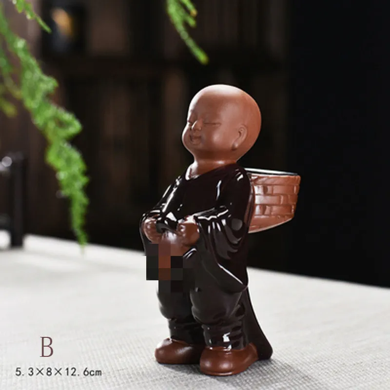 Little Boy Purple Sand Water Spray Tea Infuser, Creative Pet Decoration, Chinese Kung Fu Puer, Teaware Accessory