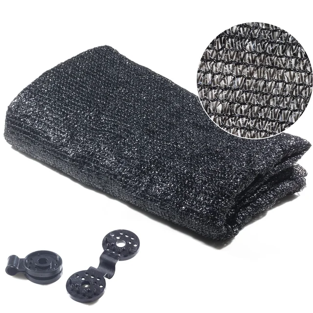 Napgátló Árnyalatú Kendő Borító Farm Árnyék Nettó Ultraiolettellenes Fekete Napfényháló Állattenyésztési Házak Üvegházak - Image 2