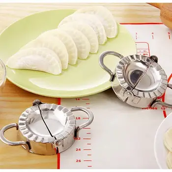 

New Eco-Friendly Stainless Steel Dumpling Maker and Dough Press for Home Kitchen, Dough Circle Roller Machine,Dumpling/Pie/Ravio