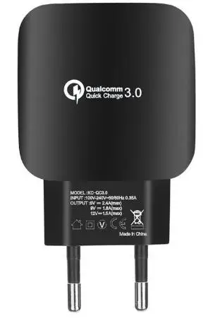 Lantro JS зарядное устройство для мобильного телефона Быстрая зарядка для мобильного телефона QC3.0 Tech адаптер питания быстрая зарядка - Тип штекера: PURE BLACK