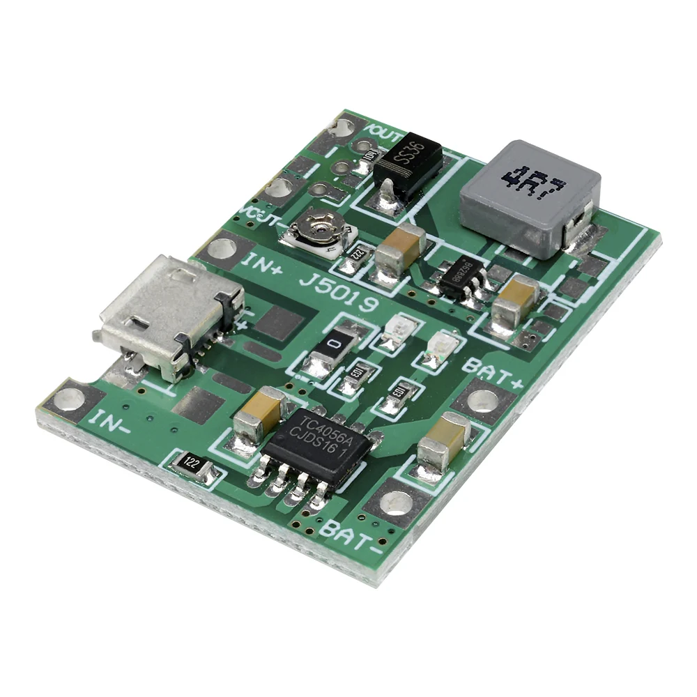 

5pcs 3.7V 4.2V Lithium Li-ion 18650 Charger Board Lithium Battery Charging Step-Up Board Module DC-DC Step Up Boost Module