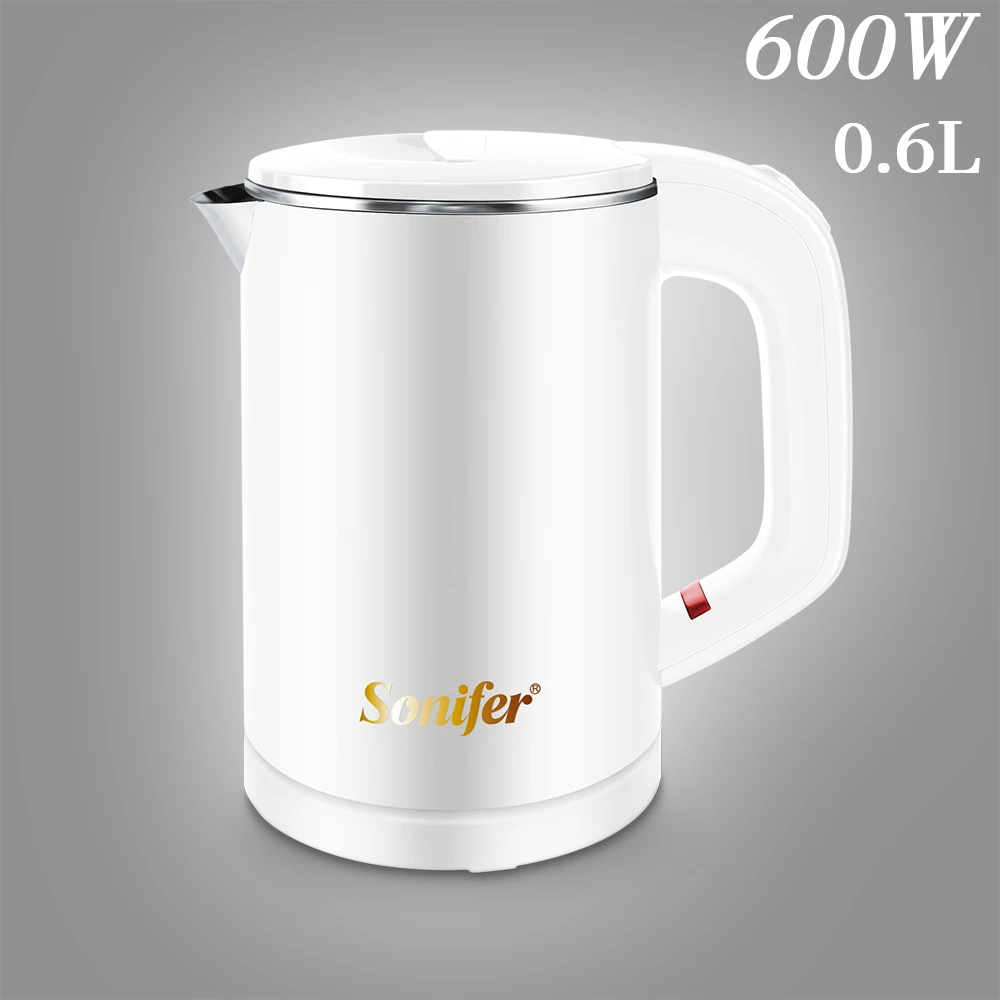 SF2058-White 0.5L мини электрический чайник из нержавеющей стали 1000 Вт Портативный путешествия бойлер Sonifer - Цвет: SF2058-White