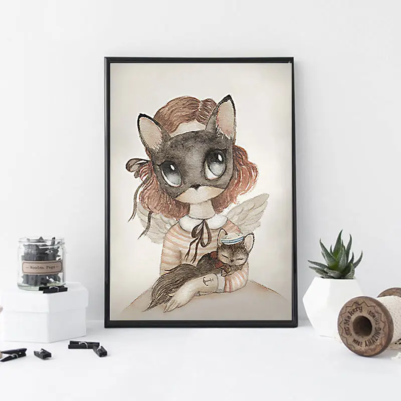 Nordic-Lovely-Sweet-Home-Decor-Nordic-Canvas-Painting-Wall-Art-Poster-Rabbit-Girls-Boys-Picture-Cartoon (2)