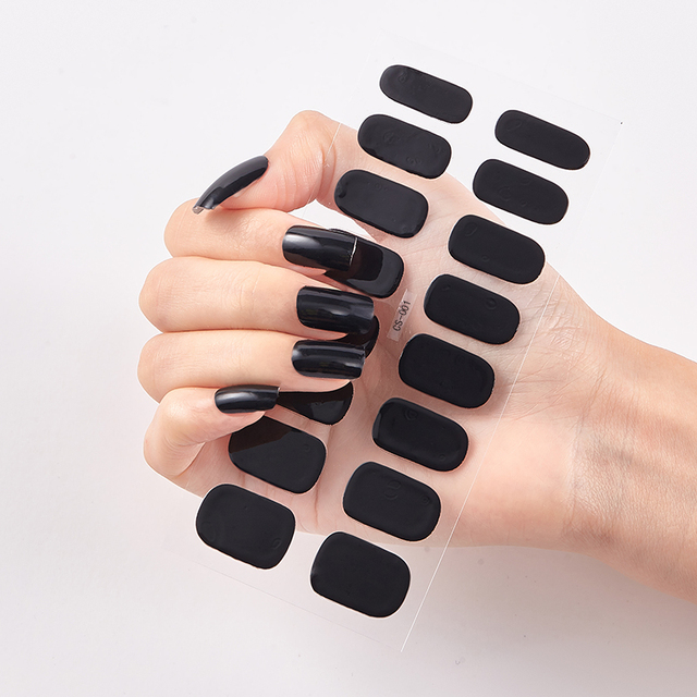 Tips/Sheet Minimalist Design Gradual Change Glitter Series Powder Sequins Self Adhesive Nail Sticker Nails Sticker Designer