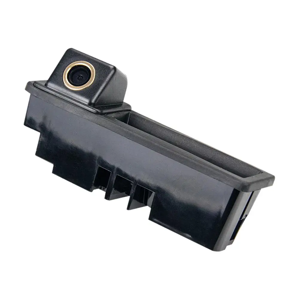 

Misayaee Golden CCD Car Rear View Camera Trunk Handle for Audi A6L A4 B6 B7 A3 Q7 Starlight Night Vision Auto Parking Monitor
