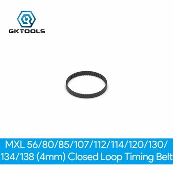 

Rubber synchronous belt from B56MXL to B138MXL closed loop rubber timing teeth 85 length width 4mm