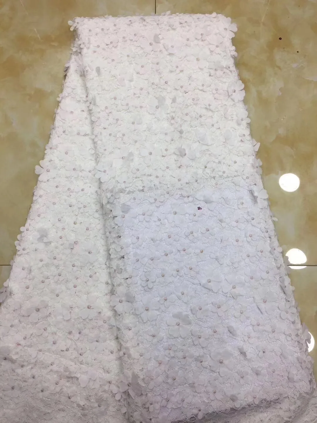 5 yards Free Shipping Newest Nigerian Cord Lace Fabric High Quality Net Mesh Guipure Party Dress African D45 | Дом и сад