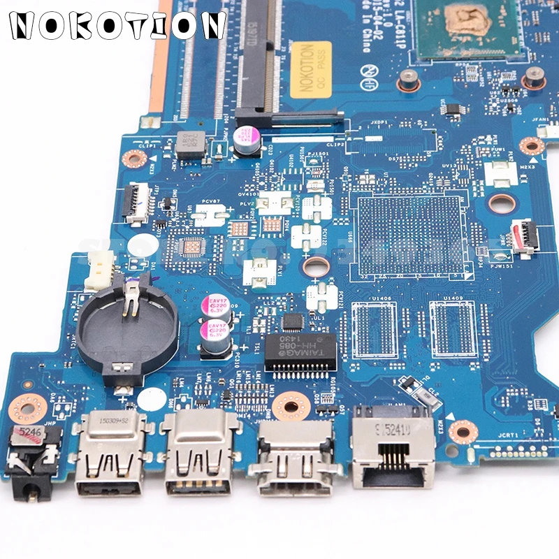 NOKOTION 815248-501 815248-001 ABQ52 LA-C811P материнская плата для ноутбука HP 15-AC основная плата DDR3 с процессором на борту