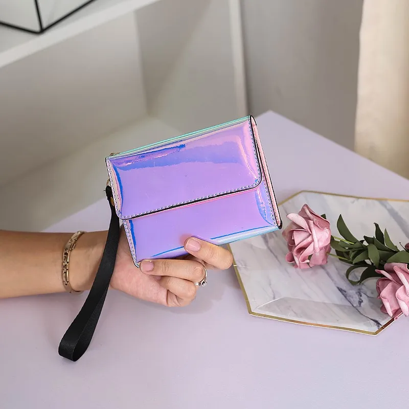 

2020 Mini Wallet Women Key Card Multi-function Mini Wallets Ladies Clutch Pillow Designer Small Wallet Laser Carteira Portfel