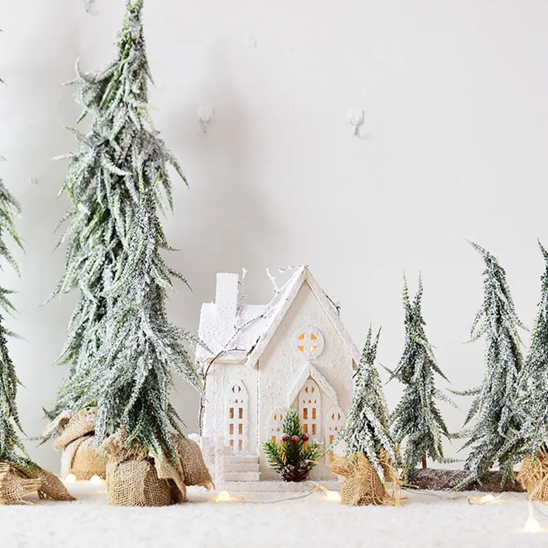 Tabletop Artificial Christmas Tree Ornament Home Office Shopping Mall Festive Party Decor Supplies