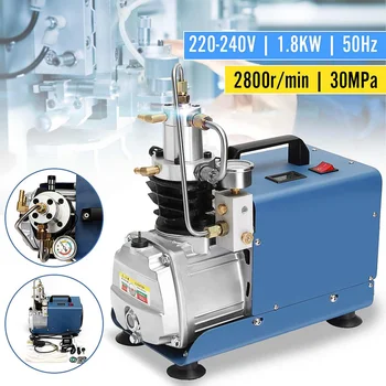 Billig WOLIKE 220V 30MPA 300Bar 4500PSI Hochdruck Luftpumpe Elektrische Luft Kompressor Für Pneumatische Luftgewehr Scuba Gewehr PCP Inflator