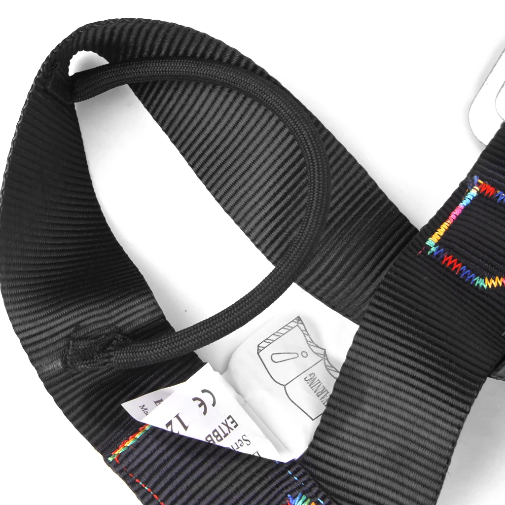 Tree Arborist Rappelling Climbing Protection Harness Seat Safety Sitting Bust Belt Black