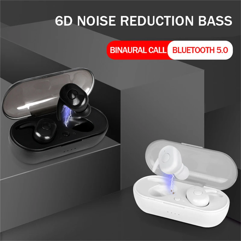 B1 TWS Wireless Bluetooth Earphone Stereo Waterproof Sport Headset Binaural Call Headphone Hand Free Noise Reducetion | Электроника