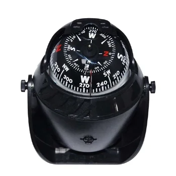 

Car Truck Boat Adhesive Navigation Compass Ball 12V LED Light Dashboard Decoration Ornament