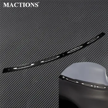 

Motorcycle CNC Windshield Trim Aluminum Black For Harley Touring Street Electra Glide 1996-2013 FLHT FLHTC FLHTCUTG FLHTC