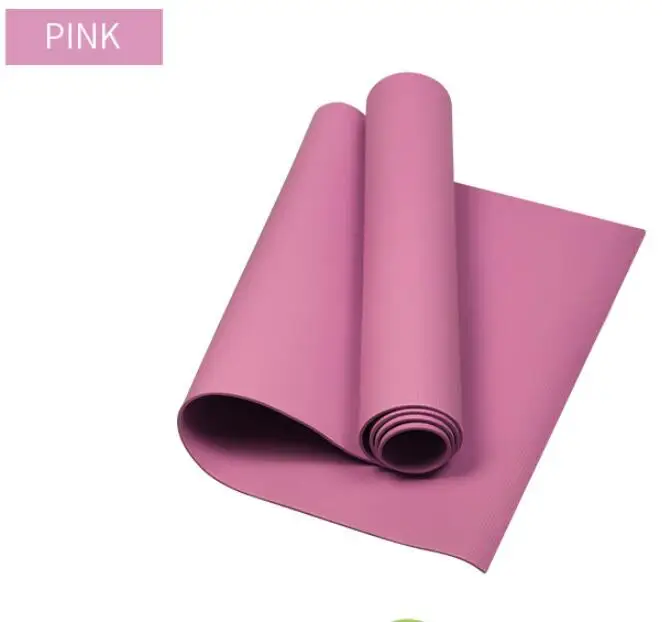 4 мм коврик для йоги TPE нескользящий Фитнес Тонкий Йога тренажерный зал тренировочные коврики Экологический Безвкусный коврик для фитнеса - Цвет: Розовый