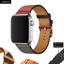 URVOI кожаный ремешок для apple watch series 5 4 3 2 1 один тур для наручных часов iwatch, плечевой ремень на запястье с классическим дизайном Nior 40/44 мм