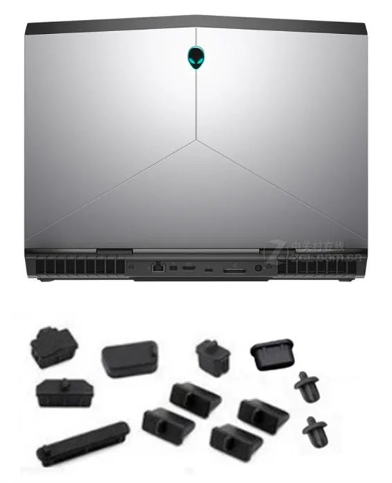 Alienware Black Protective Dust Port Covers Protection Guards for Dell XPS Laptops 5057697586800 