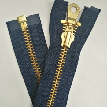 

2 PCS/LOT MOST FREE SHIPPING YKK Metal Zipper dark blue OPEN END HEAVY DUTY FOR Leather COAT Jacket Sewing Accessories WHOLESALE