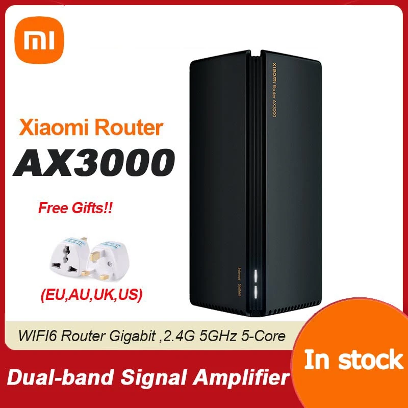 2021 NEW Xiaomi Router AX3000 Mesh Wifi6 2.4G 5.0 GHz Full Gigabit 5G WiFi Repeater 4 Antennas Network Extender Mesh Routers
