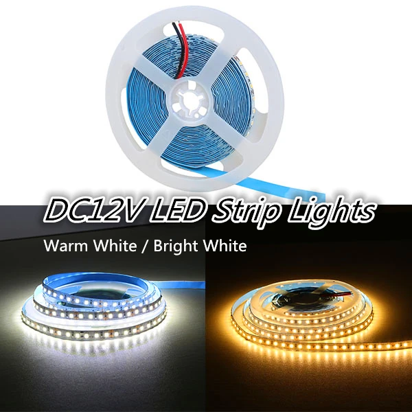 cheap DC12V LED Strip 2835 120led m 5 Meters Flexible Strip Light White Warm white Blue Green Red Waterproof Strip Led Lamp
