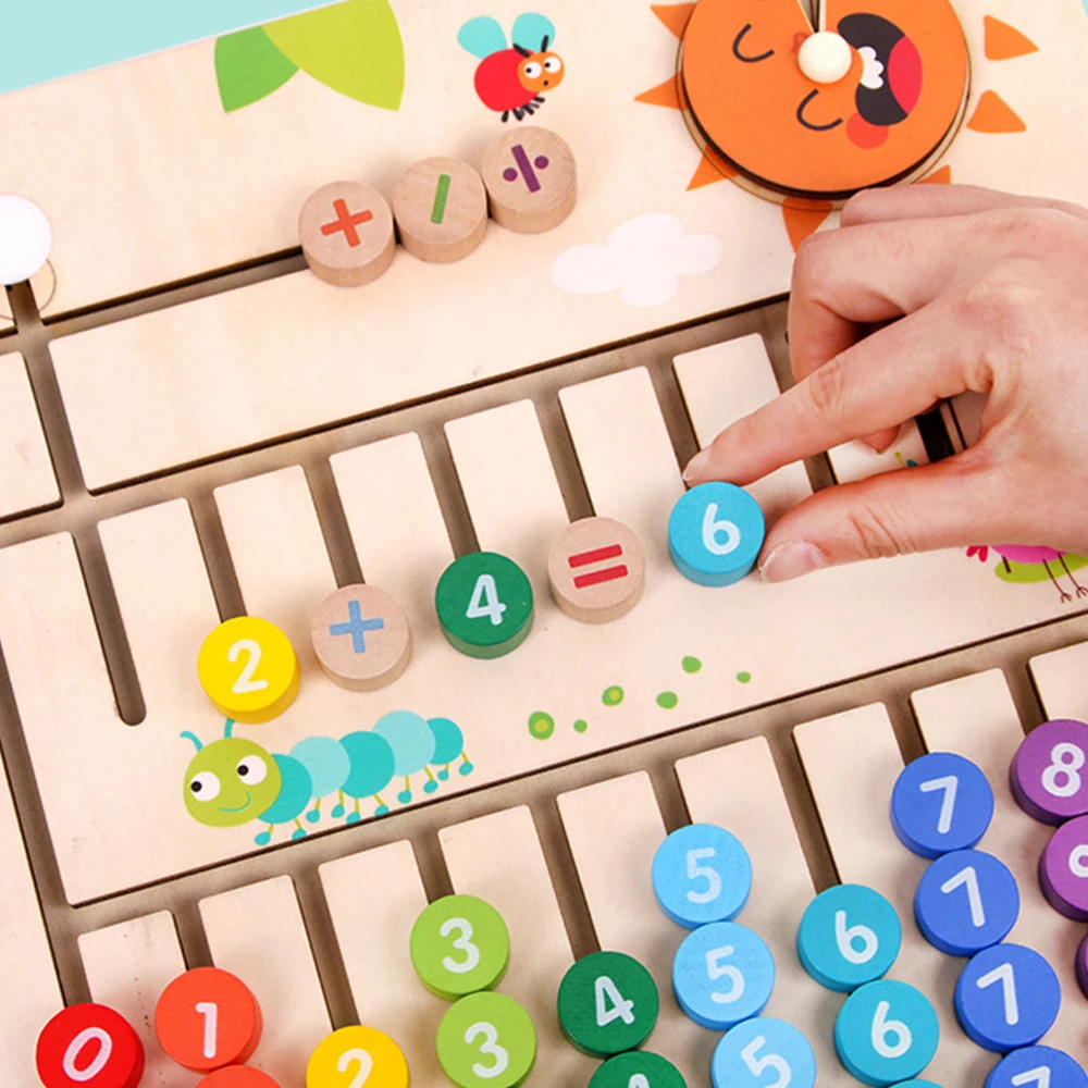 Деревянные цифровые буквы Алфавит обучение арифметика лабиринт доска развивающие игрушки