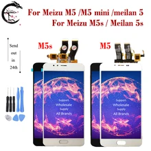 Ensemble écran tactile LCD, pour Meizu M5 M5s M5 mini M5mini Meilan 5 M611A M611H M611D=