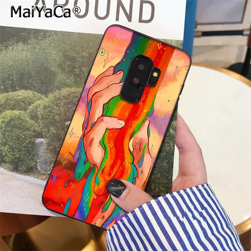 MaiYaCa лесбиянки Би транссексуалов с изображением ЛГБТ-радуги чехол для телефона для samsung S9 S9 плюс S5 S6 S6edge S6plus S7 S7edge S8 S8plus - Цвет: A9