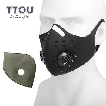 

Anti Pollution Mouth Mask Anti-dust Reusable Mask With Breathing Valve Filters Masks Washable Mouthface Washable Respirator
