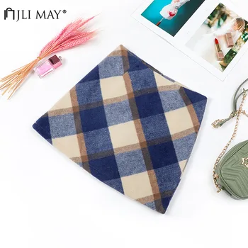

JLI MAY High Waist Plaid Skirts Winter Empire Above Knee Wool Women Pencil Preppy Style Casual Harajuku Skirt